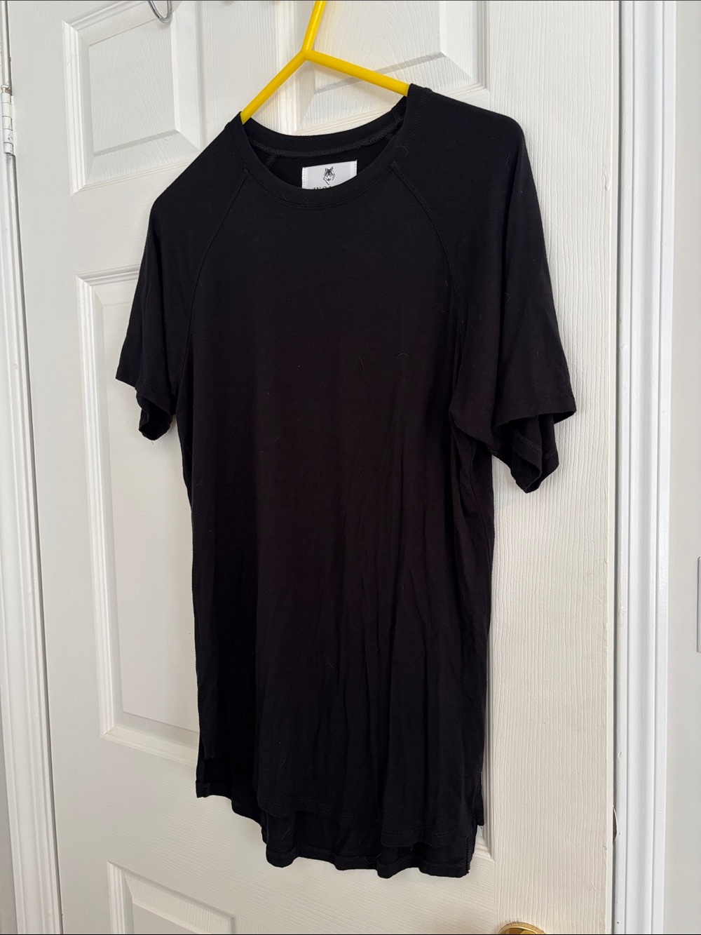 WOLF Black Short Sleeve Crew Neck Tee